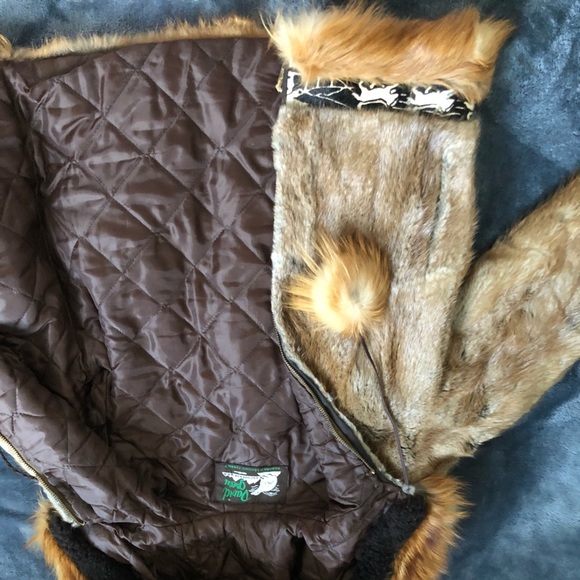 Luxury baby mink and baby fox kids fur coat